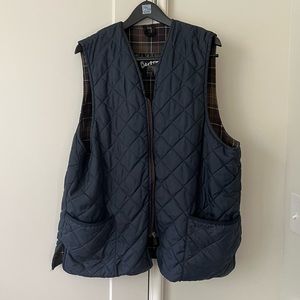 Barbour Navy Quilted Vest